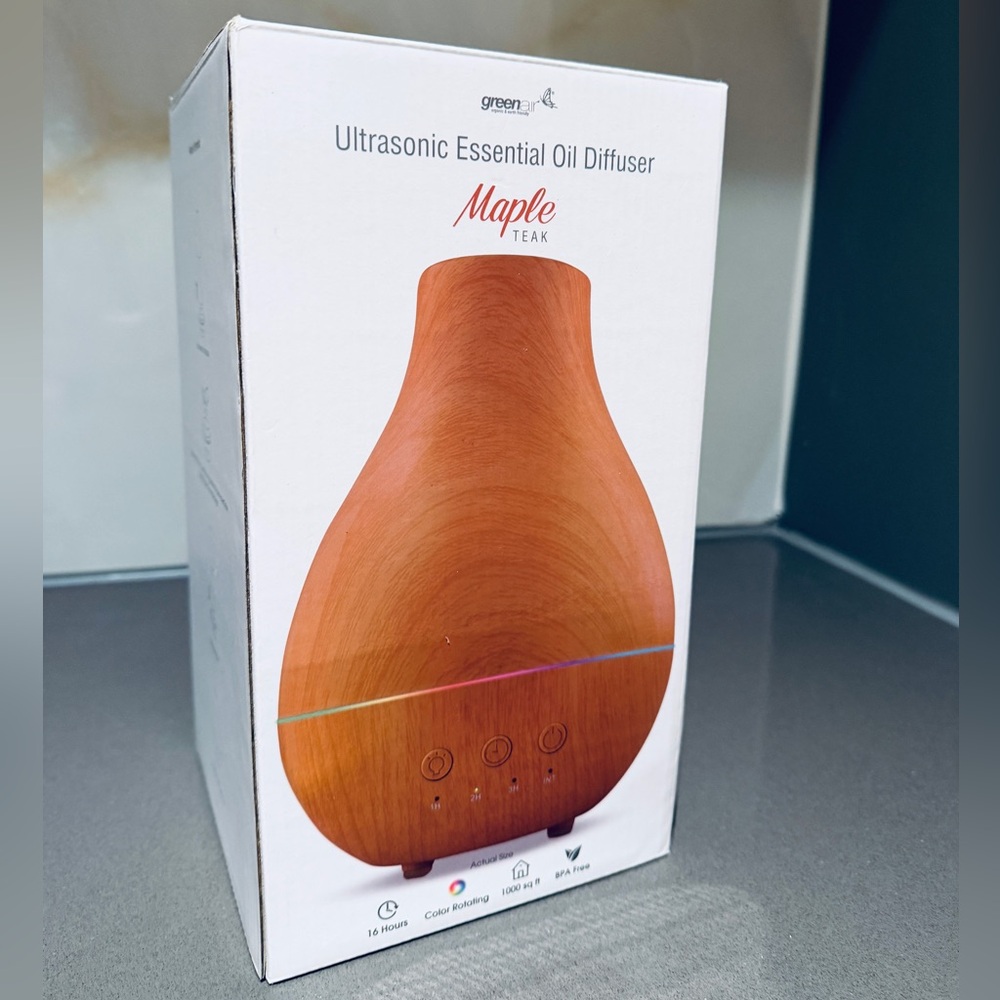 Maple Teak Ultrasonic Essential Oil Diffuser